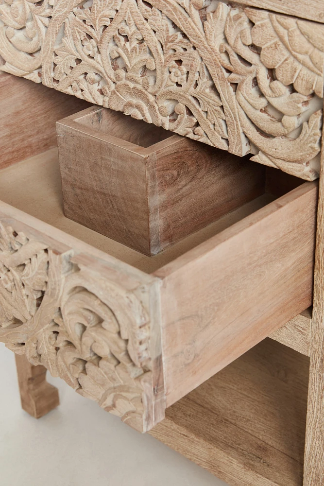 Handcarved Lombok Powder Bathroom Vanity