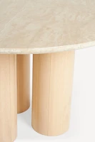 Anya Travertine Dining Table