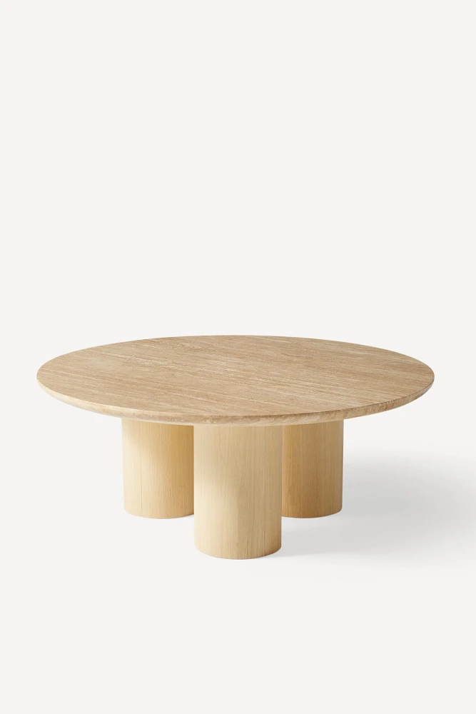 Anya Travertine Coffee Table
