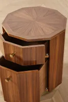 Quillen Marquetry Side Table