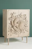 Handcarved Land & Sky Cabinet