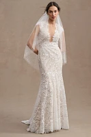 Wtoo by Watters Philomene Lace Cap-Sleeve Wedding Gown