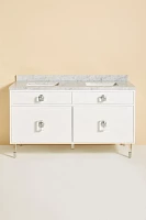 Lacquered Regency Double Bathroom Vanity