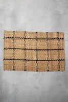 Windowpane Jute Doormat