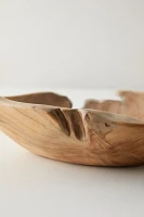 Oversized Teak Serving Bowl with Handles