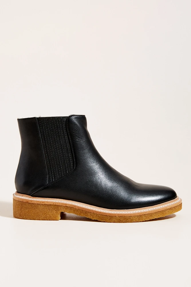 Botkier Shearling-Lined Chelsea Boots