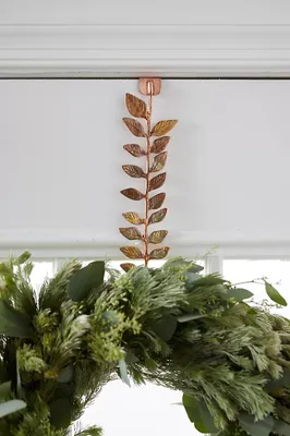 Brass Leaf Wreath Hanger
