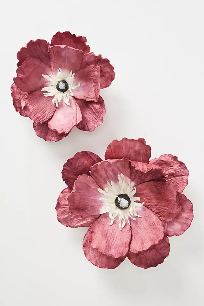 Georgina Wall Flowers, Set of 2