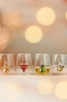 Yuletide Stemless Wine Glass