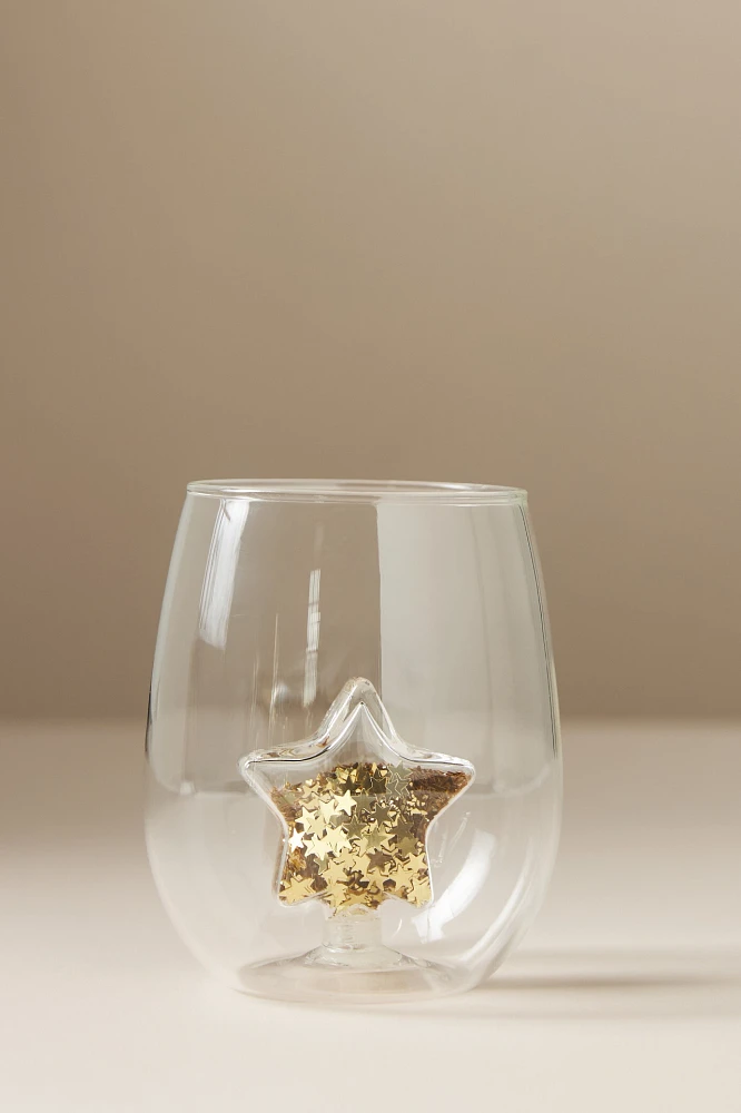 Yuletide Stemless Wine Glass