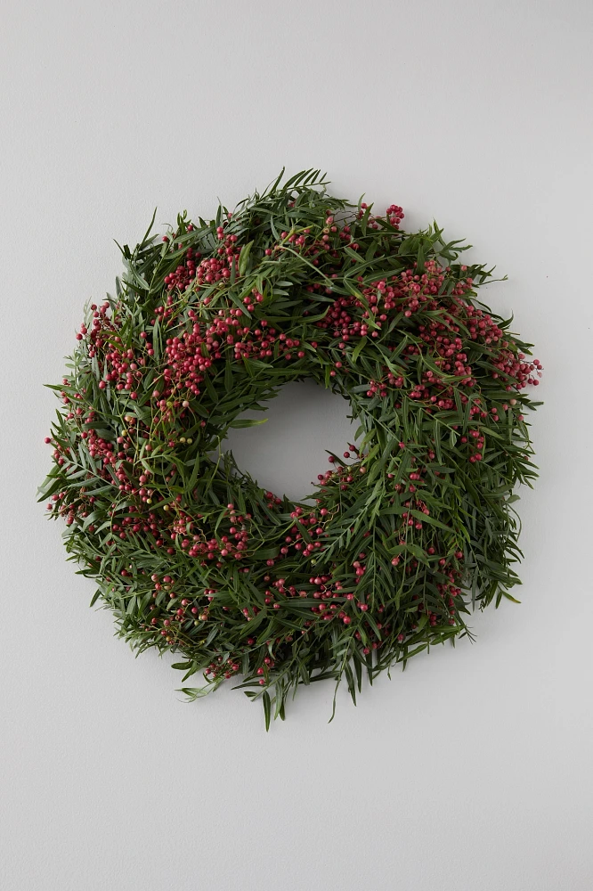 Fresh Pepperberry Wreath