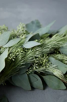 Fresh Seeded Eucalyptus + Woolybush Wreath