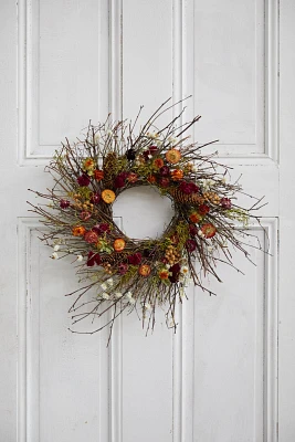 Birch + Preserved Ammobium Wreath