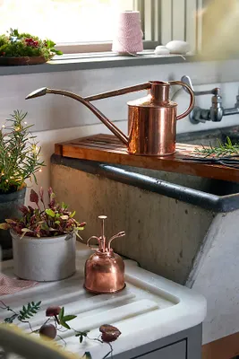 Haws 1 Liter Copper Watering Can + Mister Gift Set