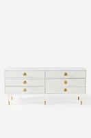 Lacquered Regency Six-Drawer Dresser