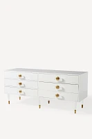 Lacquered Regency Six-Drawer Dresser