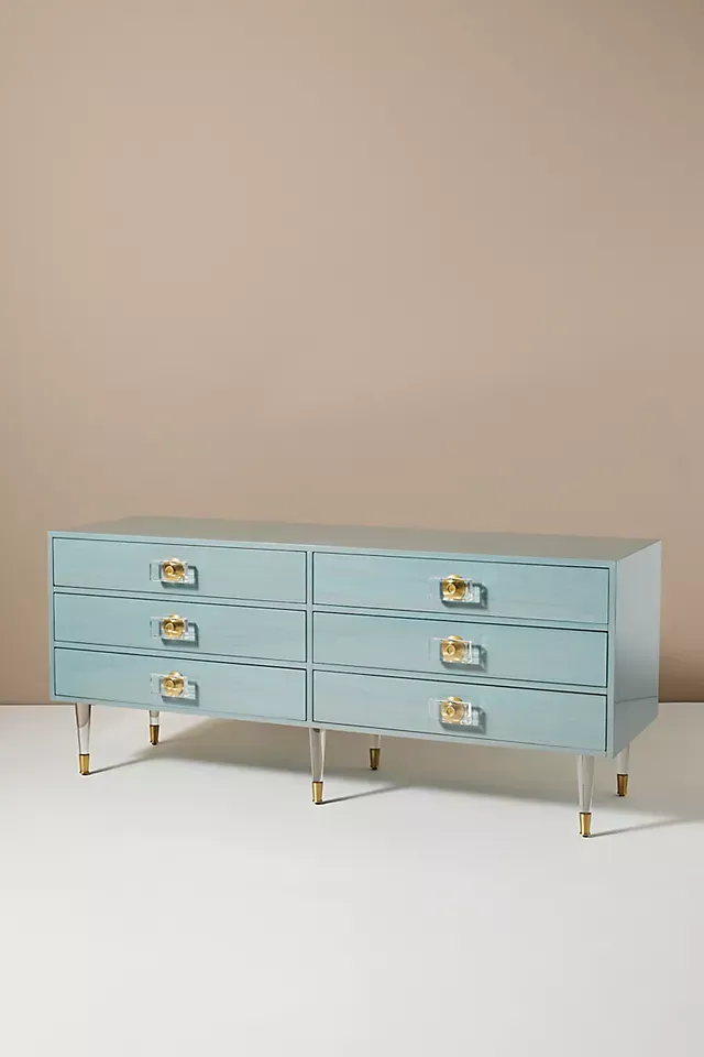 Jonathan Charles 6-Drawer Clapotis Danish Cord Double Dresser