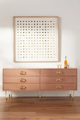 Lacquered Regency Six-Drawer Dresser