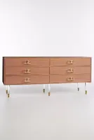 Lacquered Regency Six-Drawer Dresser