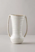 Vanilla Glossed Ceramic Vase