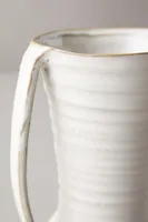 Vanilla Glossed Ceramic Vase
