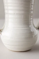 Vanilla Glossed Ceramic Vase