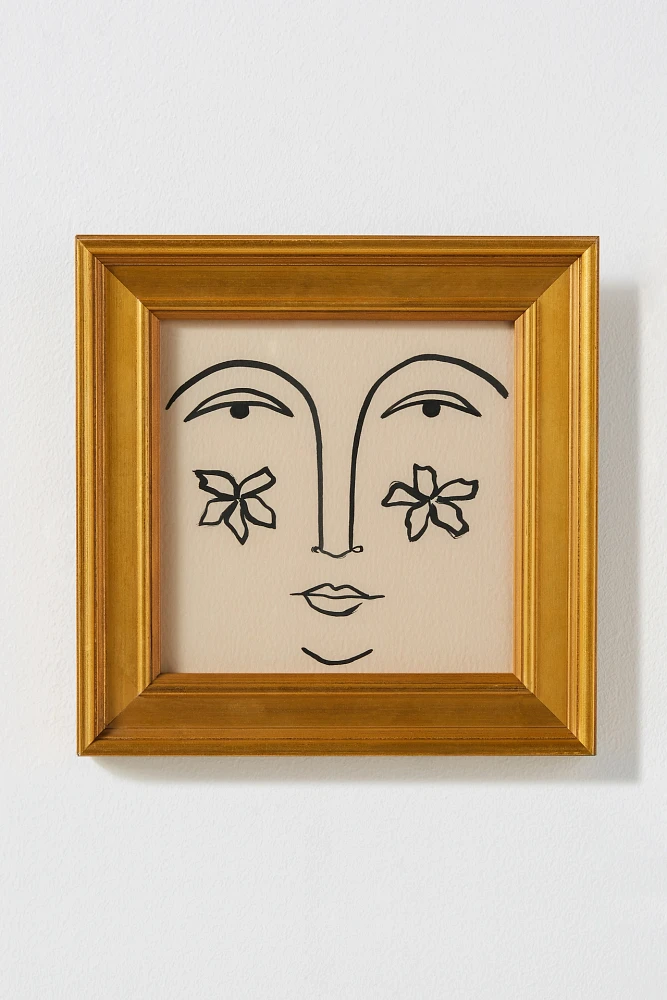 Floral Face I Wall Art