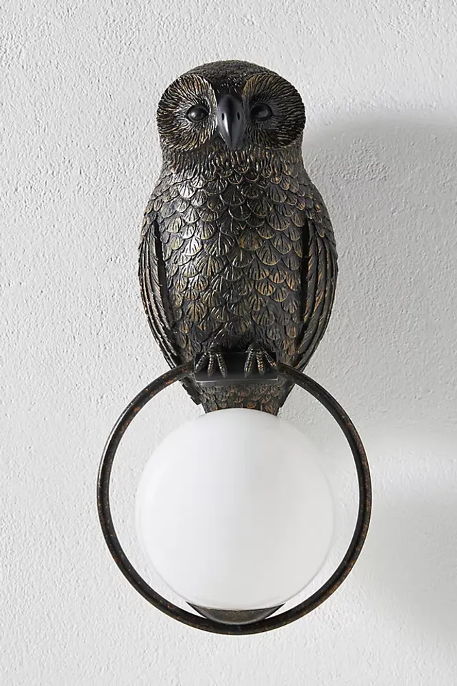 Woodland Owl Sconce