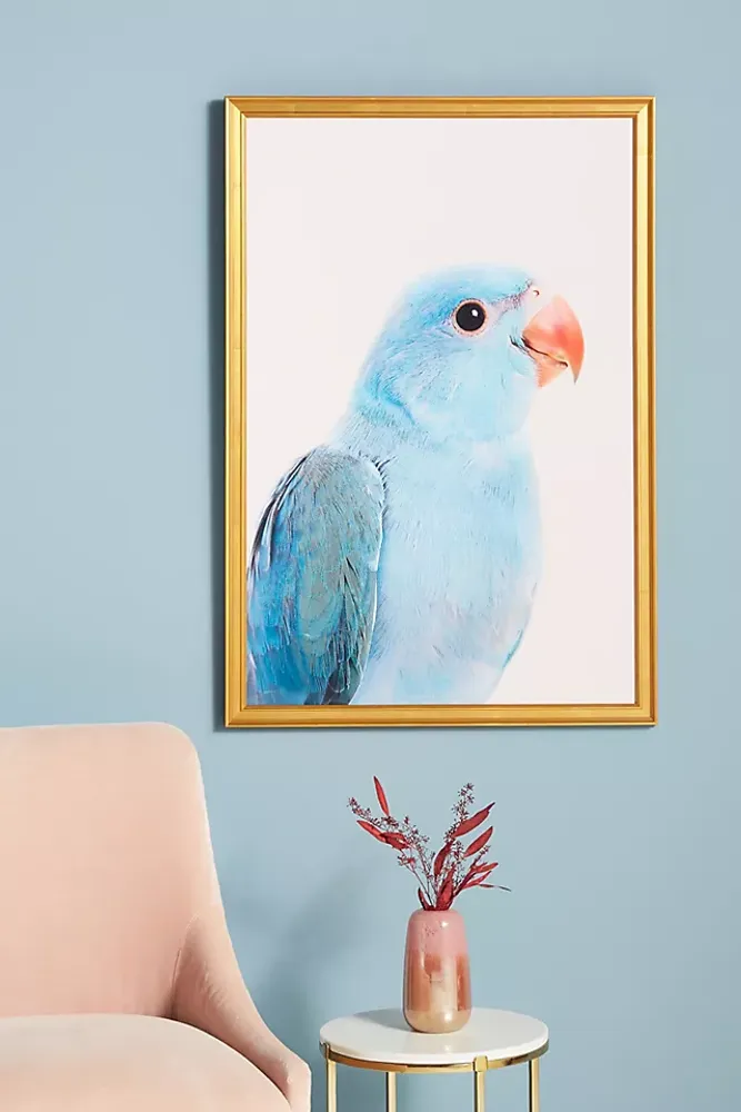 Blue Parrot Wall Art