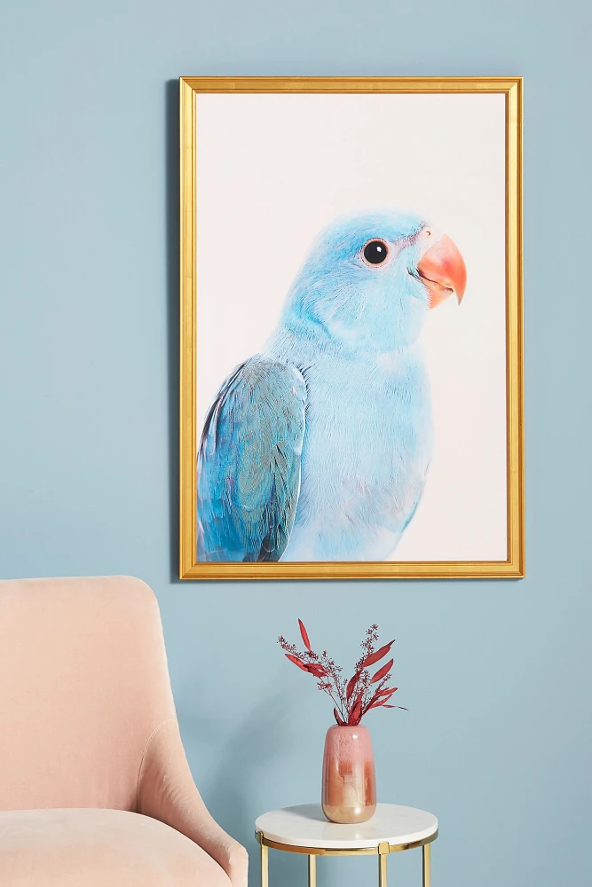 Blue Parrot Wall Art