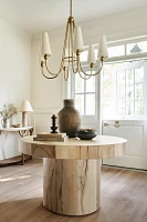 Swirled Drum Reclaimed Dining Table