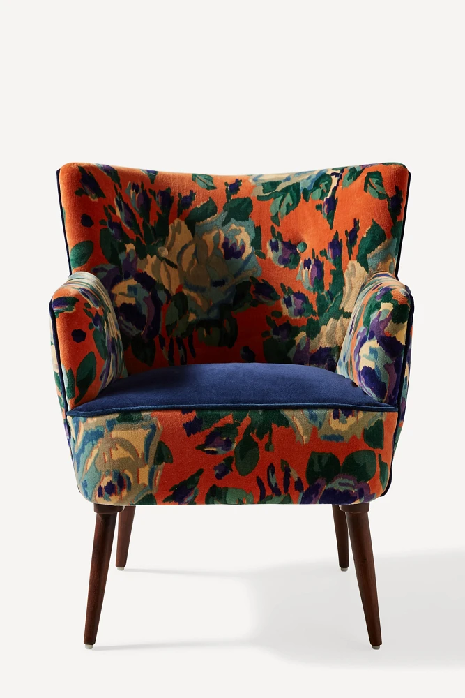 Velvet Tanya Petite Accent Chair