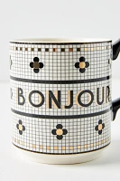 Bistro Tile Bonjour Mug