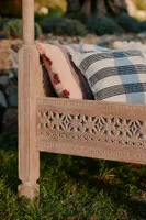 Carved Ezana Indoor/Outdoor Canopy Daybed