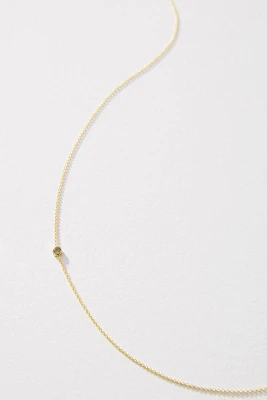 Maya Brenner 14k Yellow Gold Asymmetrical Birthstone Necklace