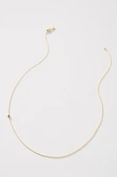 Maya Brenner 14k Yellow Gold Asymmetrical Birthstone Necklace