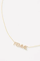 Maya Brenner 14k Gold Femme Necklace