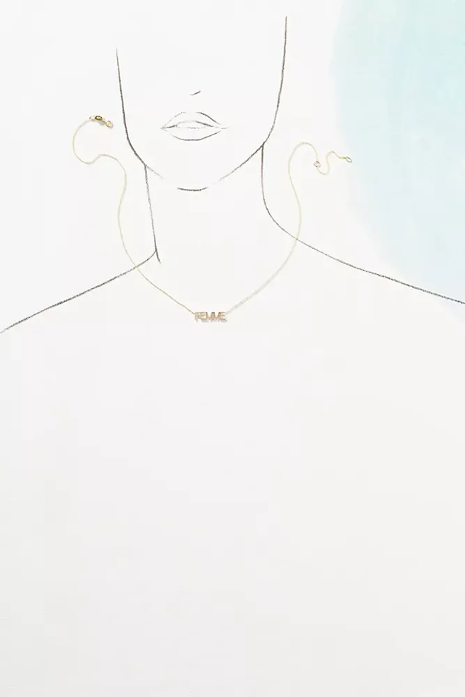 Maya Brenner 14k Gold Femme Necklace