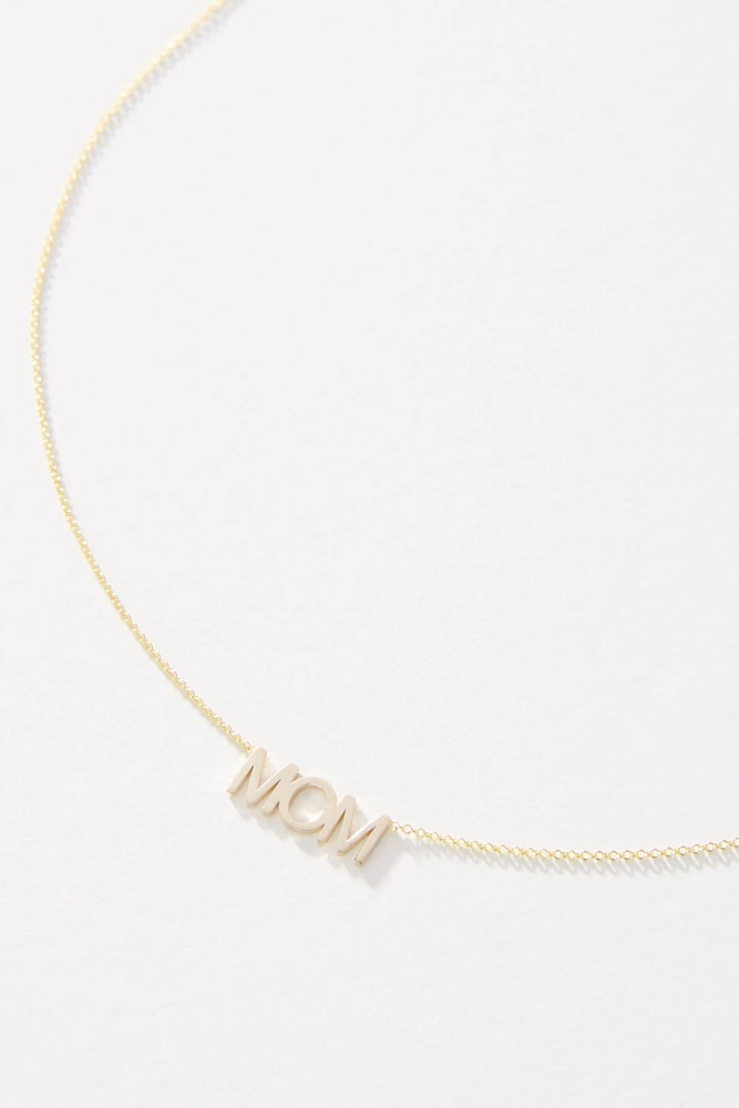 Maya Brenner 14k Gold Mom Necklace