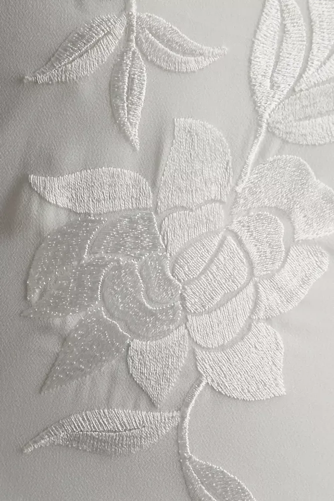 BHLDN Katarina Butterfly-Sleeve V-Neck Empire Embroidered Wedding