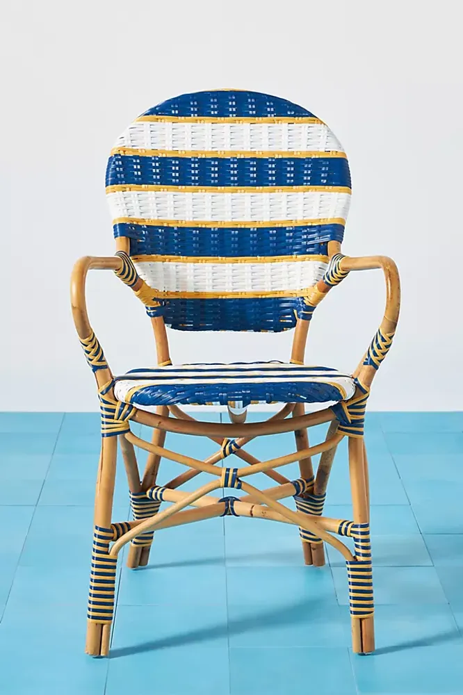 Belmar Striped Indoor/Outdoor Bistro Chair