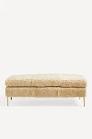 Shearling Bouclé Edlyn Bench