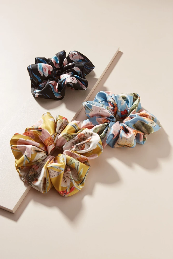 Avery Floral Scrunchie Set