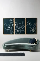 Floral Triptych Wall Art