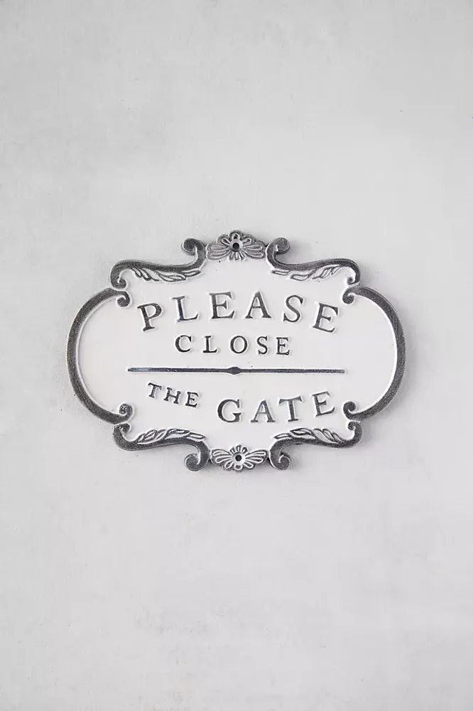 Please Close the Gate Sign