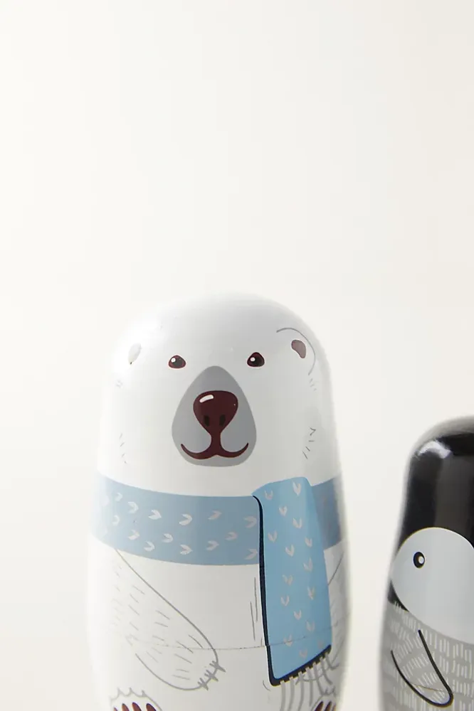 Polar Bear Matryoshka Nesting Dolls