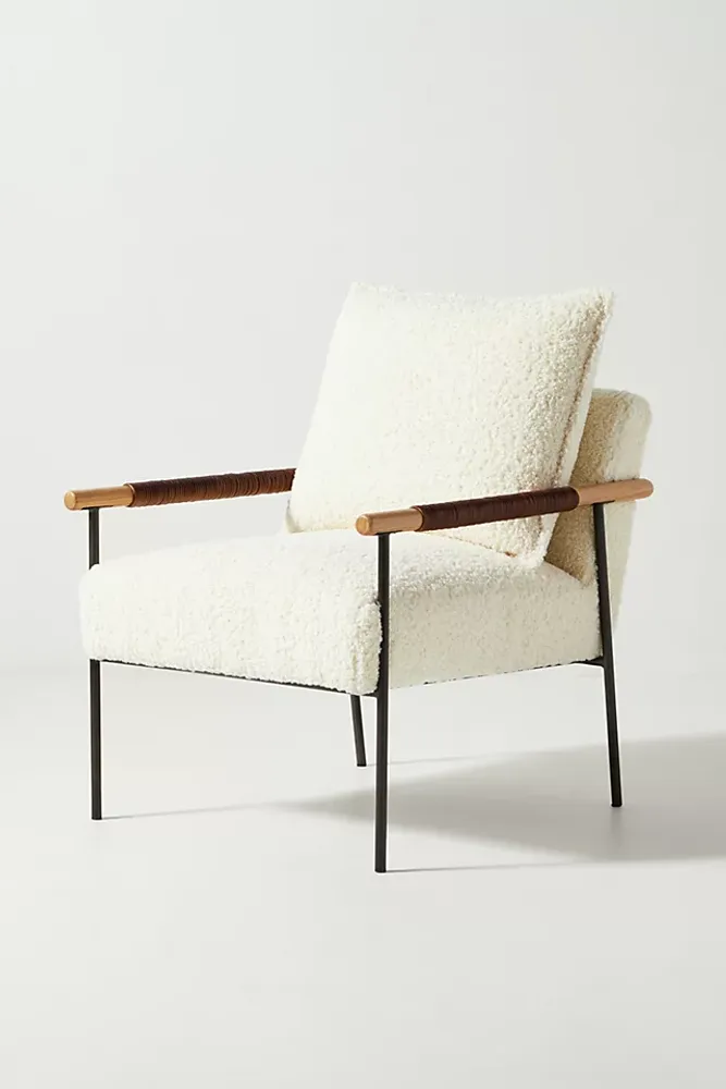 Sherpa Bouclé Atticus Armchair