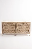 Handcarved Lombok Double Bathroom Vanity