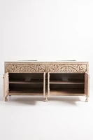 Handcarved Lombok Double Bathroom Vanity