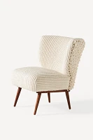 Chunky Woven Petite Accent Chair